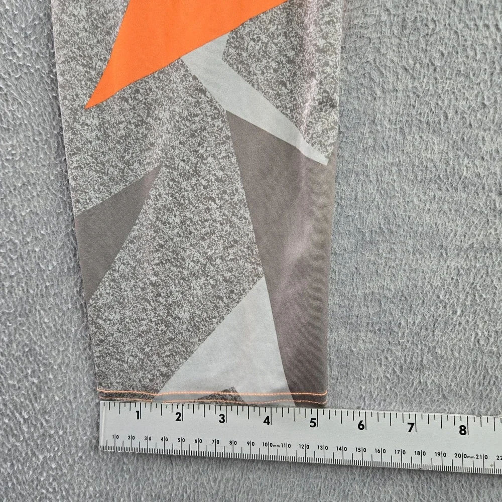 Nike Boy Activewear Pants L Gray Geometric Legging Dri-Fit Logo‎ 16